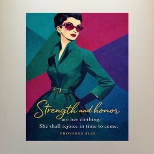 DDS Art Print, 8x10, Bible Verse, Paper Print, Unframed, Women’s Series